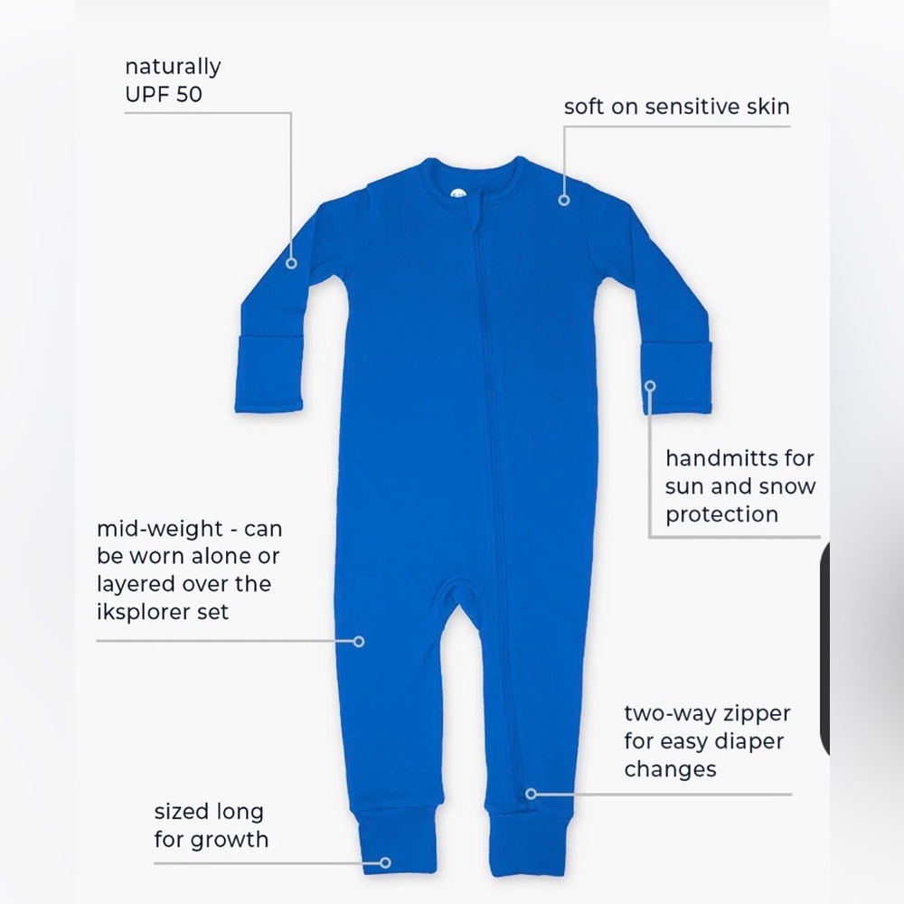 Iksplor Baby Midweight Merino Zippy